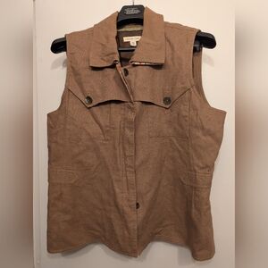 Coldwater Creek Light Brown Vest, XL